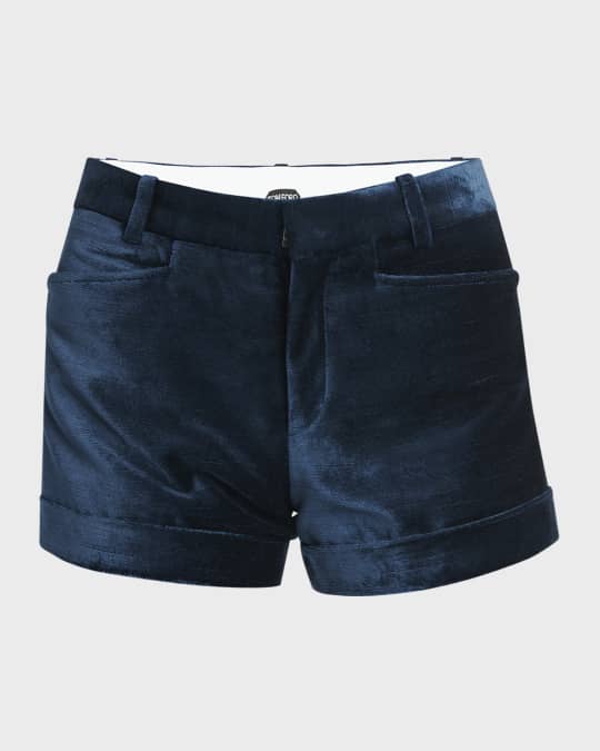 TOM FORD Slubbed Velvet Shorts | Neiman Marcus