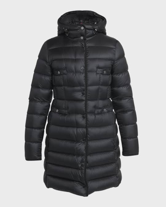 Moncler Hirma Hooded Long Down Jacket | Neiman Marcus