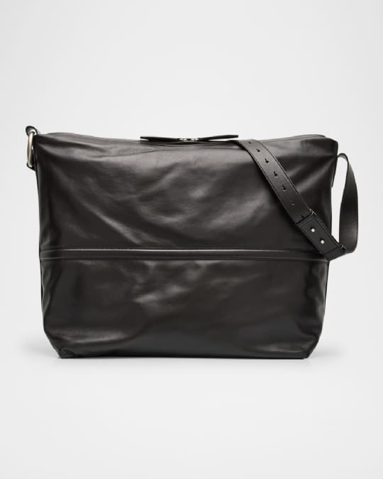 Dries Van Noten Men's Calf Leather Shoulder Bag | Neiman Marcus