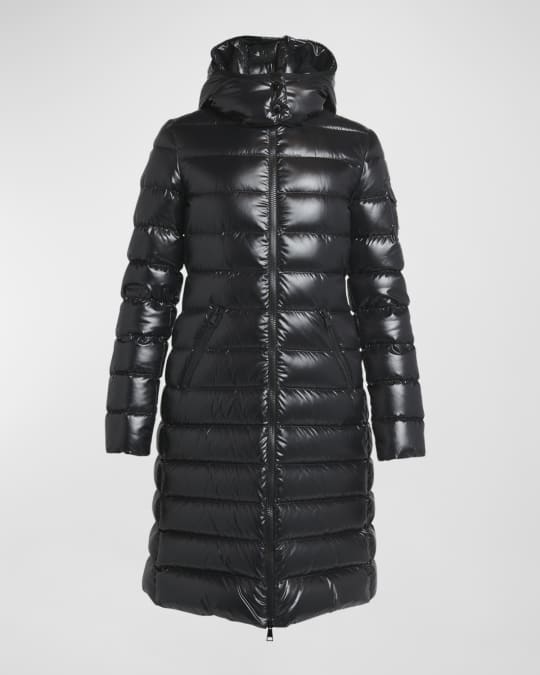 Moncler Moka Long Puffer Coat | Neiman Marcus