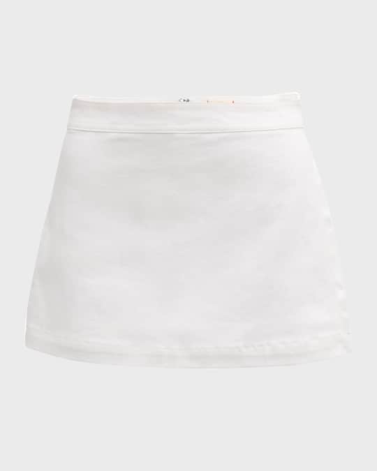 Olivia Top and Skort Set - White Denim
