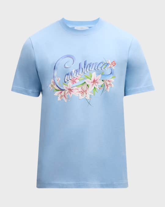 Tシャツ・カットソー CASABLANCA Men T Shirts MPF25JTS00103 CASBLAMON WHITE Montagne Short-Sleeve T-Shirt – Casablanca