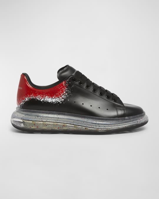 McQueen Men's Oversized Larry Leather Low-Top Sneakers McQueen Men's Oversized Larry Leather Low-Top Sneakers