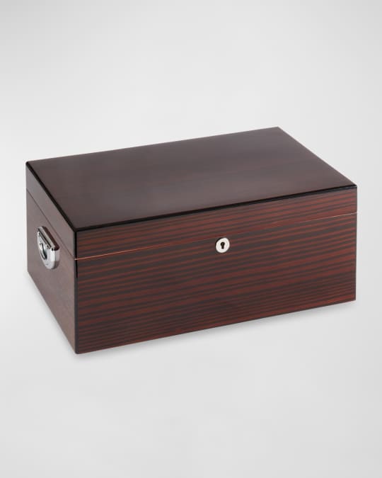 Walnut Wood 120-Cigar Humidor