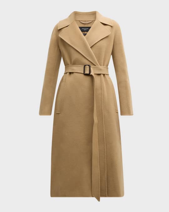 Weekend Max Mara Manu Belted Wool Trench Coat Neiman Marcus