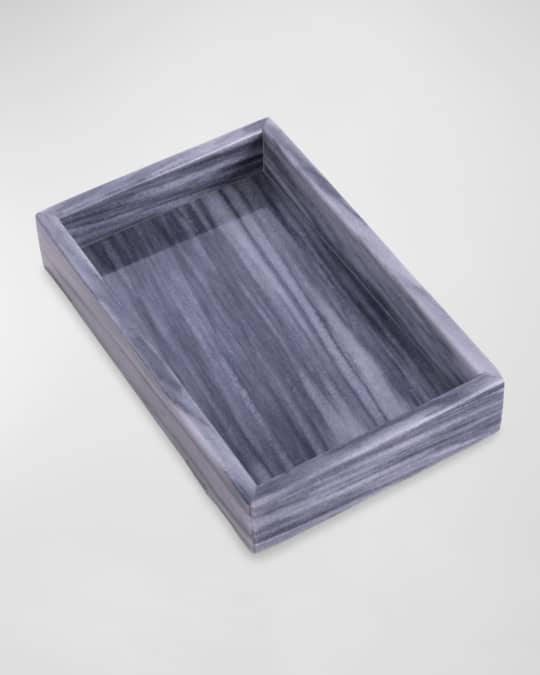 Ezra Carrera Gray Marble Towel Tray