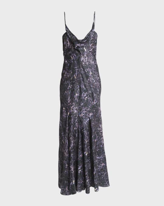 Manelia Silk Cowl Cami Dress