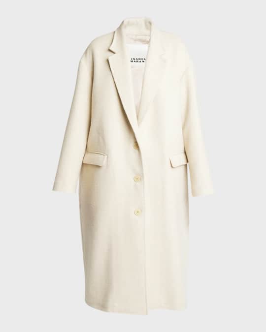 【関税&送料込】Isabel Marant Sand Wool Blend Efezia Coat ISABEL MARANT Efezia brushed wool-blend coat | NET-A-PORTER