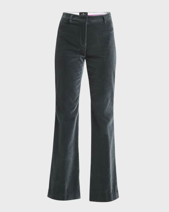Bootcut Velvet Trousers