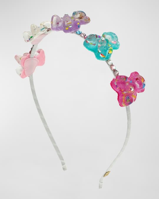Girl's Confetti Gummy Bear & Rhinestone Headband