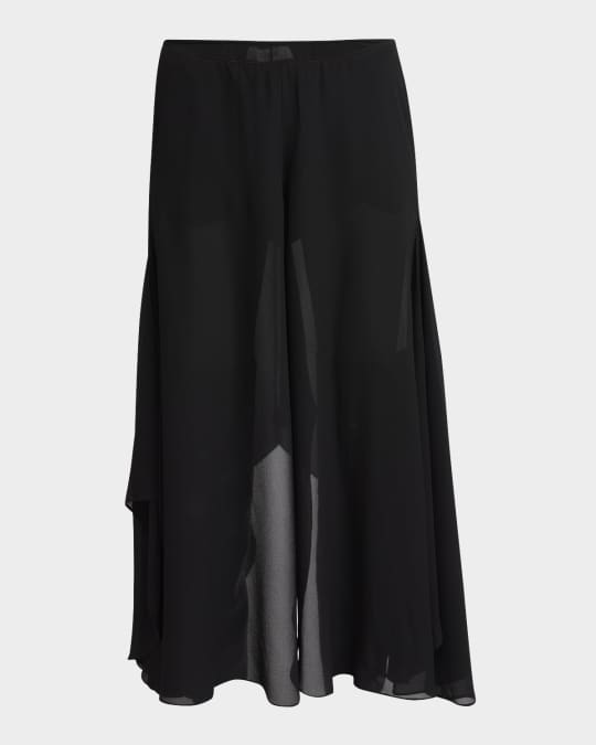 パンツ CHLOE' Canvas skirt/trousers CHLOÉ Cotton-canvas flared pants | NET-A-PORTER