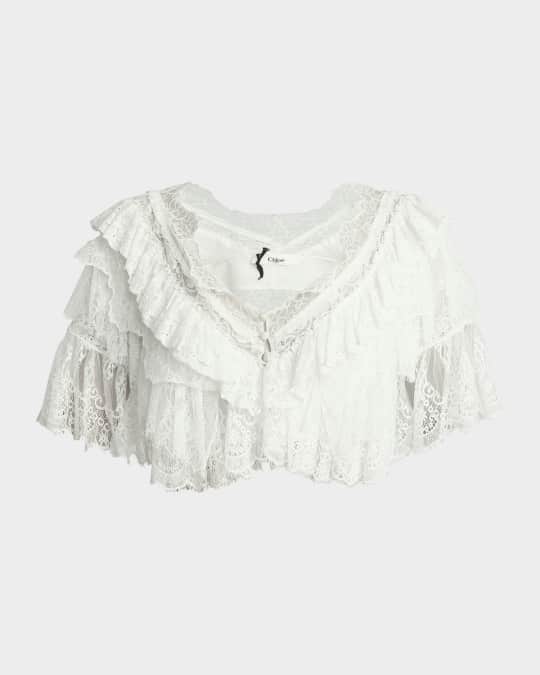 Floral Lace Mix Crop Top