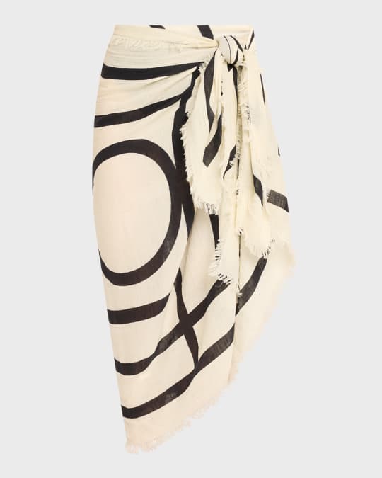Toteme Monogram Sarong/Robe Coverup Neiman Marcus