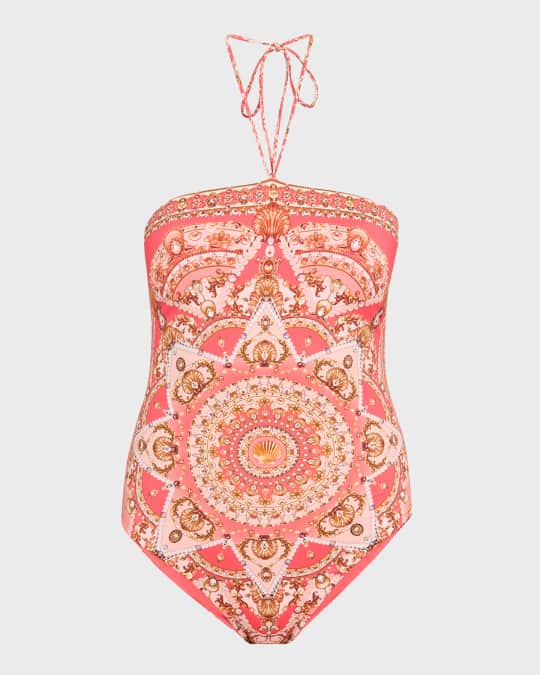 Shell Games Bandeau One-Piece Swimsuit 