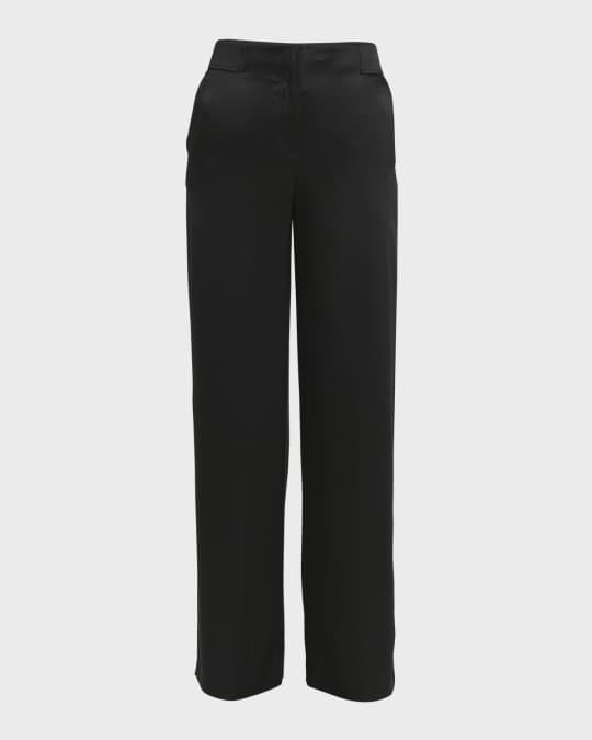 Giorgio Armani Silk Wide-Leg Trousers | Neiman Marcus