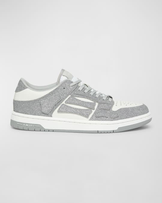 【AMIRI】メタリック Skel Top ローカットスニーカー Amiri Men's Shimmer Skel Low-Top Sneakers | Neiman Marcus