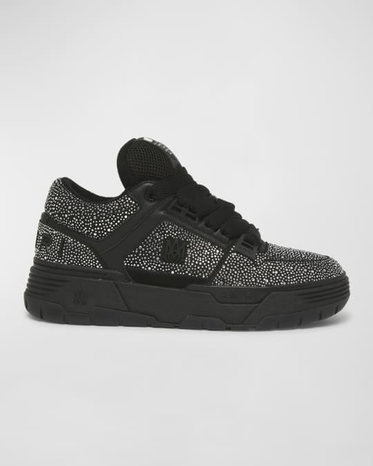 Amiri Men's MA-1 Crystalized Mesh Bicolor High-Top Sneakers