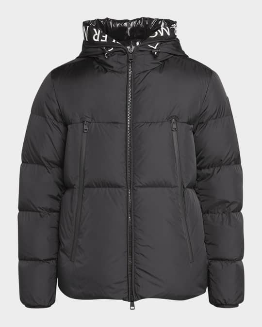 MONCLER \"MONTCLA モンクラー\" Black Montcla Hooded Short Down Jacket - Short Down Jackets for