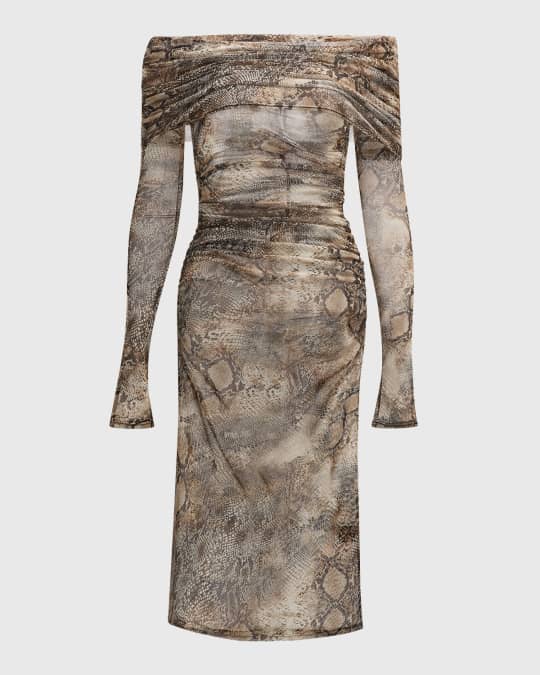 knee length dresses for ladies The Serpent Mesh Dress