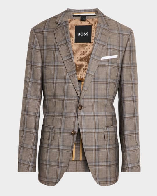 Men's Hutson Wool Plaid Slim Fit Sport Coat
