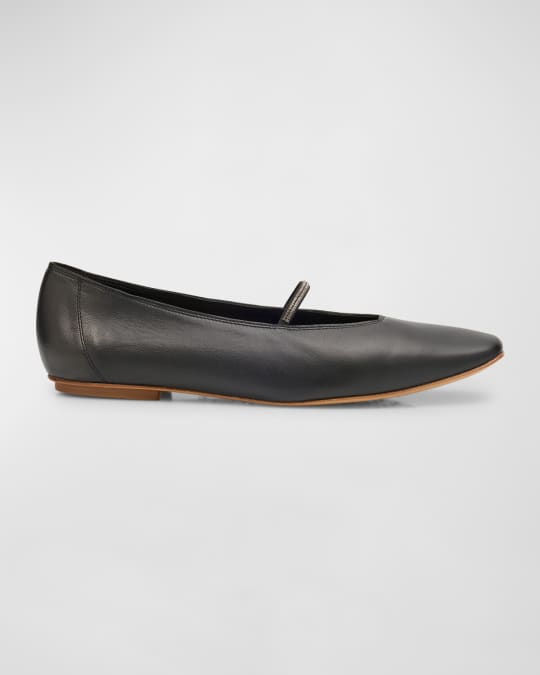 Tila Crystal-Strap Ballerina Flats