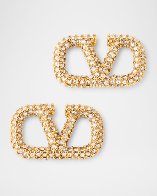 【関税＆送料込み】Valentino Garavani Vlogo Signature Stras Valentino Garavani VLogo Signature Strass Stud Earrings