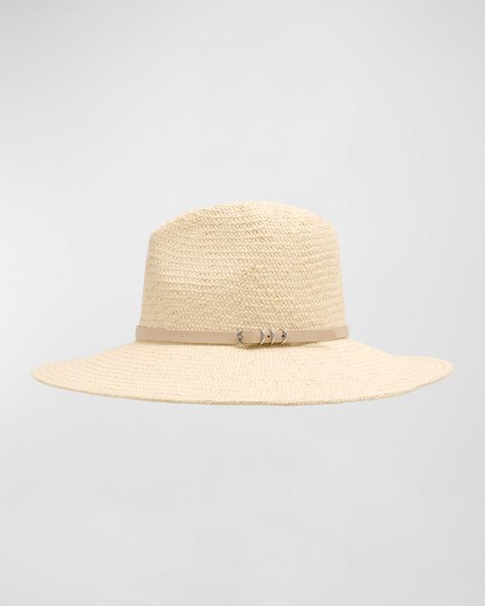 rag & Bone Spire Wide Brim Fedora In Ivory Rag & Bone Spire Straw Wide Brim Fedora | Neiman Marcus main image 2