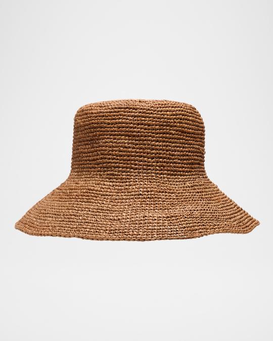 Rag & Bone Jade Raffia Bucket Hat | Neiman Marcus display picture 1
