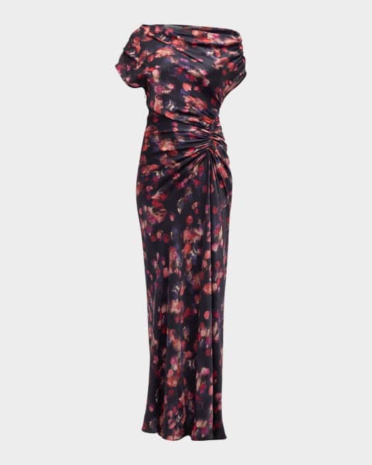 A.L.C. Draped Satin Poppy Gown | Neiman Marcus