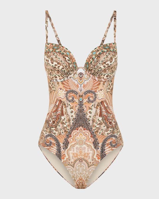 The Throne Room Continuous Wire Molded Bra One-Piece Swimsuit 