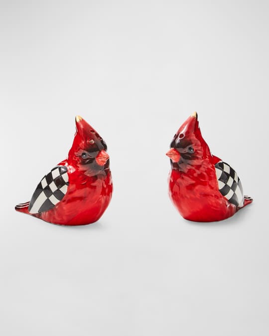 MacKenzie-Childs Cardinal Toile Salt & Pepper Shaker Set | Neiman