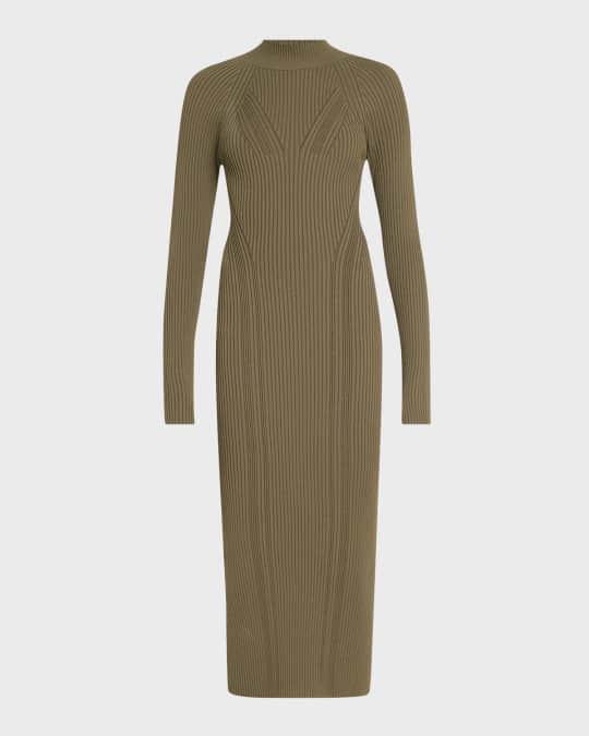 open lace back dress ALC Adrian Ribbed Knit Midi Dress main image 0