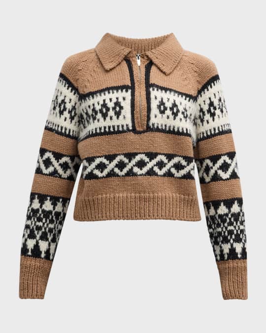 Carter Fair Isle Quarter-Zip Sweater