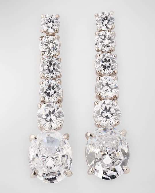 Linear Cubic Zirconia Earrings