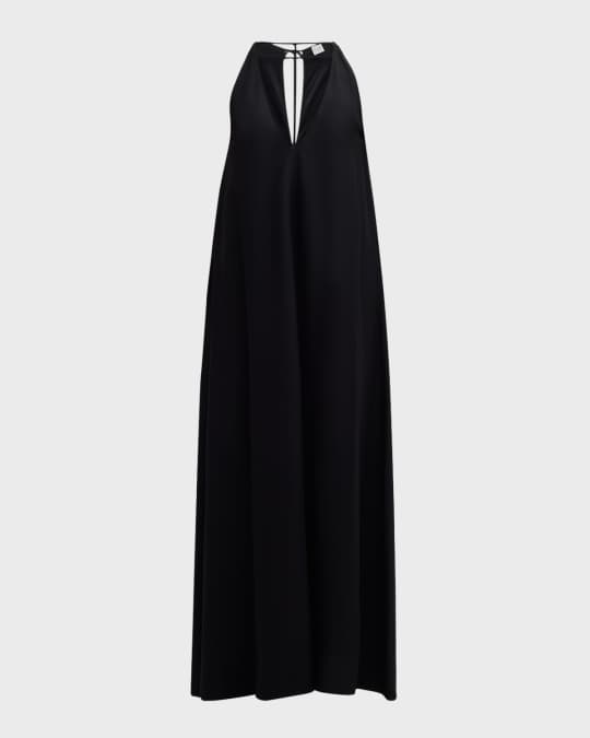 【送料&関税込】TotAme T-strap Crepe-back Satin Dress T-strap crepe-back satin dress lead – TOTEME
