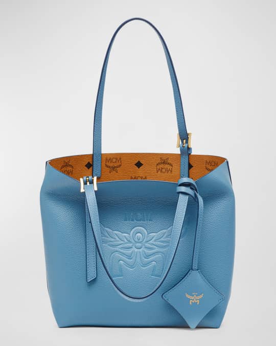 MCM Himmel Reversible Visetos Monogram Tote Bag