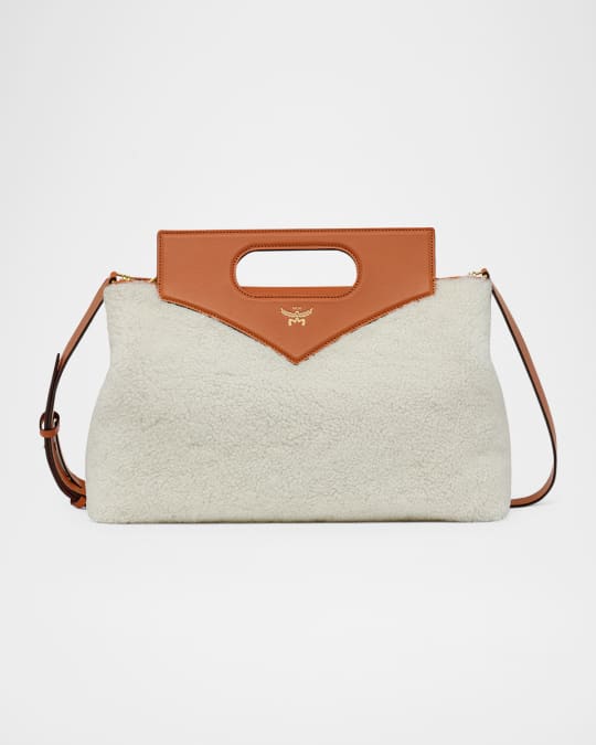 Diamond Lamb Shearling Fur Shoulder Bag