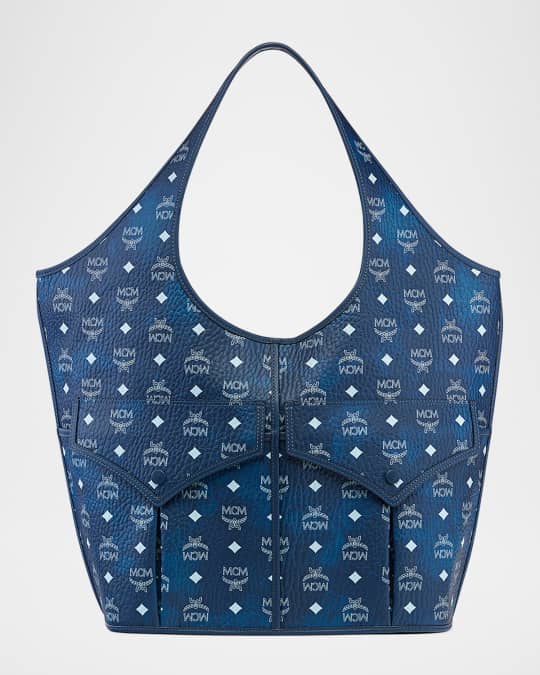 MCM Leni XL Visetos Monogram Shopper Tote Bag | Neiman Marcus