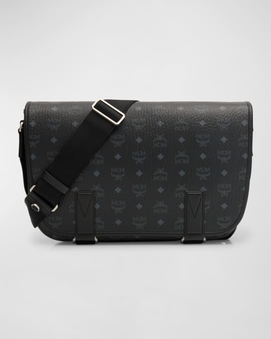 Men's Aren Visetos Monogram Canvas Messenger Bag