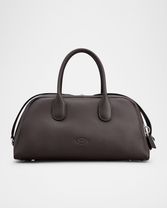 トト Tod's Bauletto Zip Leather Top-Handle Bag | Neiman Marcus