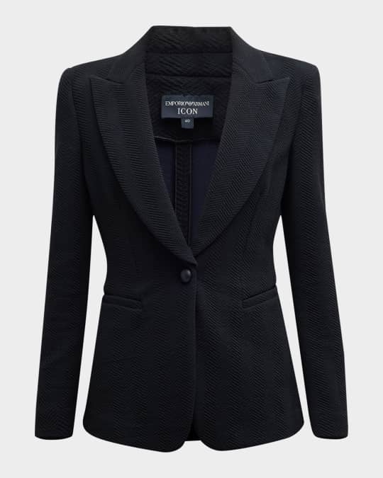 EMPORIO ARMANI ショーン・メンデス着 花柄 ブルゾン ブラック
