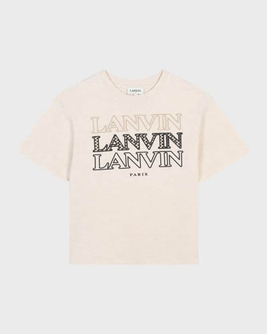 Girl's Triple Logo-Print T-Shirt, Size 8-14