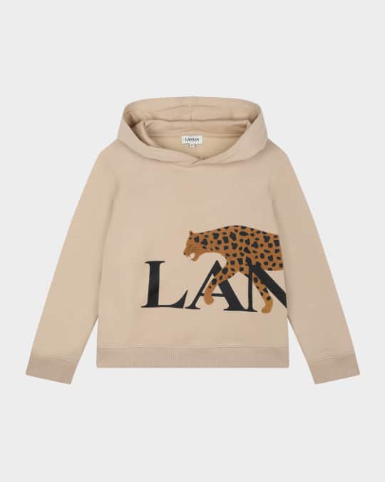  Boy's Curbisme Logo-Print Hobo Cat Illustrated Hooded Sweatshirt, Size 4-6