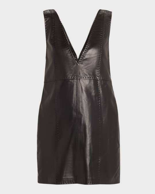 raven vegan leather dress Channing Vegan Leather Dress