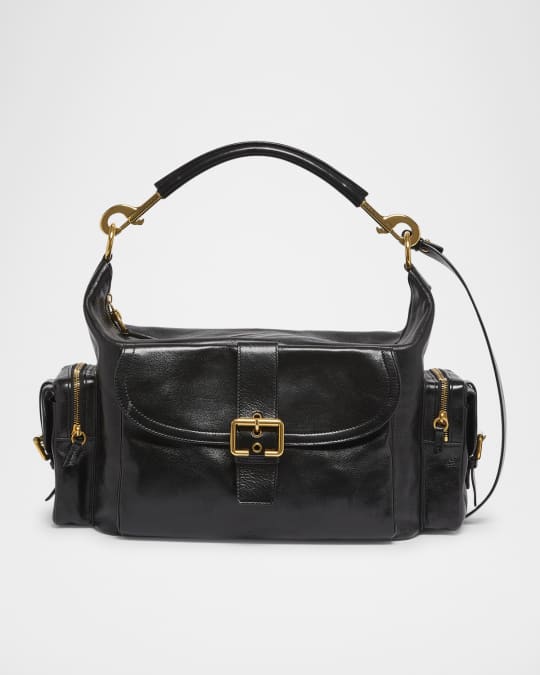 Chloe Camera Bag Large in Natural Shiny Calfskin | Neiman Marcus