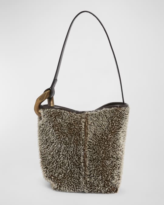 JW Anderson Corner Small Mohair Bucket Bag Neiman Marcus
