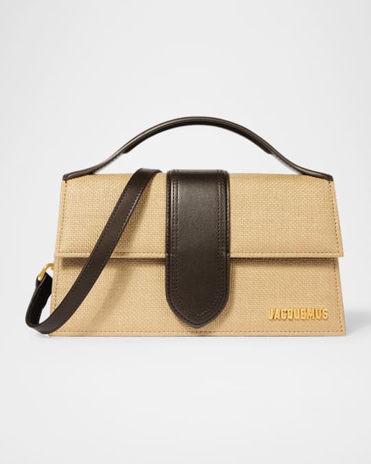 Jacquemus Le Grand Bambino Woven Top-Handle Bag | Neiman Marcus