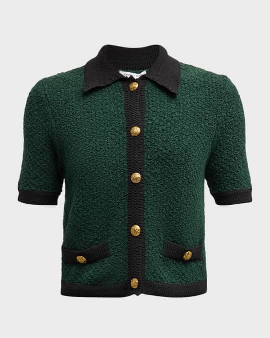 AMERI VERONICA JACQUARD KNIT CARDIGAN
