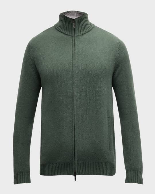 Men's Full-Zip Cashmere Sweater