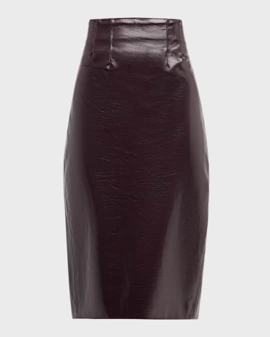 Holmes Vegan Leather Pencil Skirt